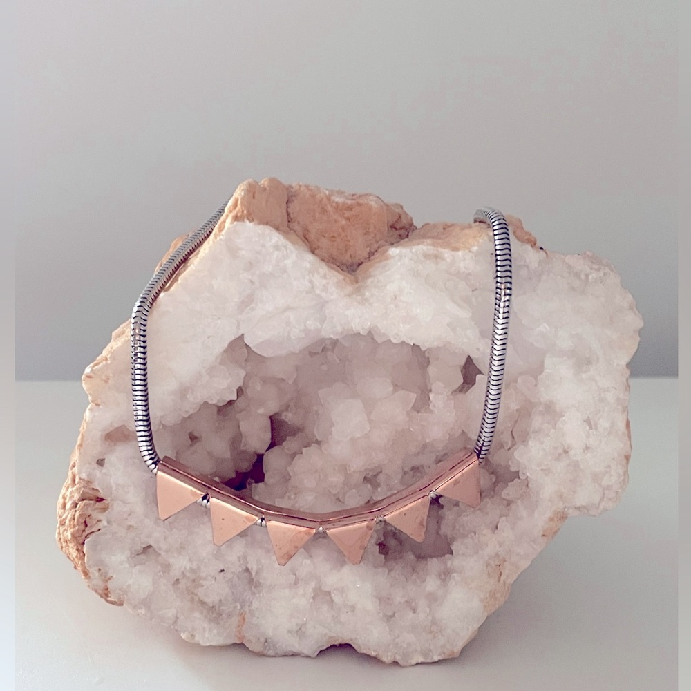 Silver & copper necklace